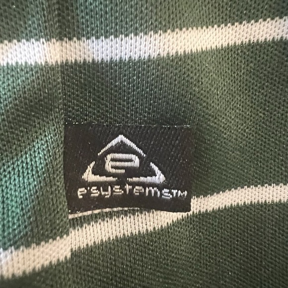 NFL Team Apparel New York Jets Polo Men's Size 2XL Green Striped Football Sports - Picture 5 of 6